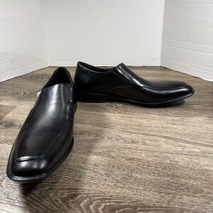 Clarks Men's Shoes 11 Black Leather Bensley Step Dress Shoes Loafers Comfort